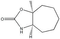 2H-Cycloheptoxazol-2-one,octahydro-8a-methyl-,(3aR,8aS)-rel-(9CI) Structure