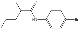 N-(4-bromophenyl)-2-methylpentanamide 구조식 이미지