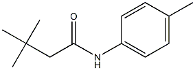 3,3-dimethyl-N-(4-methylphenyl)butanamide 구조식 이미지