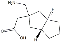 2-Pentaleneaceticacid,2-(aminomethyl)octahydro-,(2-alpha-,3a-alpha-,6a-bta-)-(9CI) 구조식 이미지