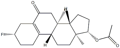 17β-(Acetyloxy)-3β-fluoroestr-5(10)-en-6-one 구조식 이미지