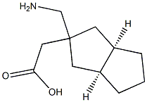 2-Pentaleneaceticacid,2-(aminomethyl)octahydro-,(2-alpha-,3a-alpha-,6a-alpha-)-(9CI) 구조식 이미지