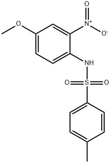 N-(4-Methoxy-2-nitrophenyl)-4-methylbenzenesulfonamide 구조식 이미지