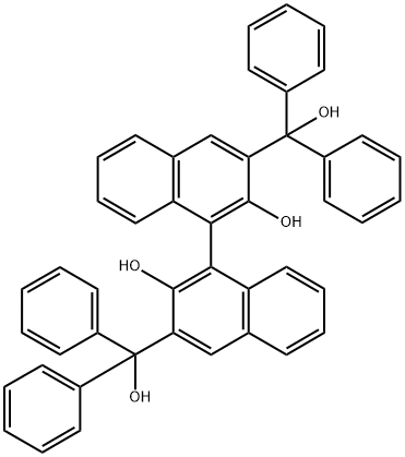 R-2,2'-dihydroxy-α,α,α',α'-tetraphenyl-[1,1'-Binaphthalene]-3,3'-diMethanol Structure