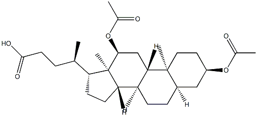 3α,12α-디아세톡시-5β-콜란-24-오산 구조식 이미지