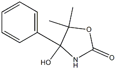 2-Oxazolidinone,4-hydroxy-5,5-dimethyl-4-phenyl-(8CI,9CI) 구조식 이미지