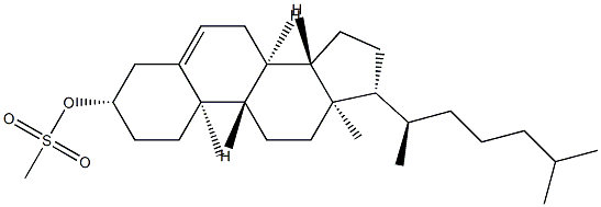 메탄술폰산3β-콜레스테릴에스테르 구조식 이미지