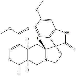 (3β,20α)-11-메톡시-19α-메틸-2-옥소포모사난-16-카르복실산메틸에스테르 구조식 이미지