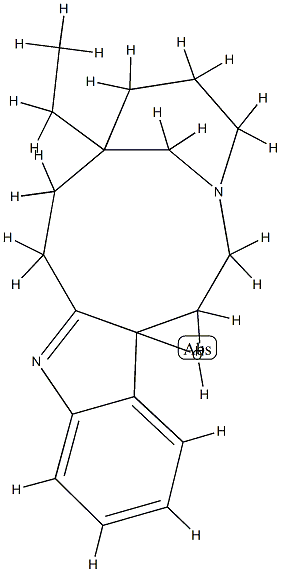 7-Ethyl-1,2,4,5,6,7,8,9-octahydro-14bH-3,7-methanoazacycloundecino[5,4-b]indol-14b-ol 구조식 이미지