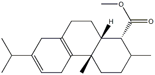 (1R)-1,2,3,4,4a,5,8,9,10,10aα-Decahydro-1,4aβ-dimethyl-7-(1-methylethyl)-1α-phenanthrenecarboxylic acid methyl ester 구조식 이미지