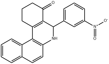 5-{3-nitrophenyl}-2,3,5,6-tetrahydrobenzo[a]phenanthridin-4(1H)-one Structure