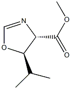 4-Oxazolecarboxylicacid,4,5-dihydro-5-(1-methylethyl)-,methylester,(4R,5S)-rel-(9CI) 구조식 이미지