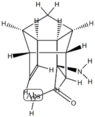 1,2,4-[1]Propanyl[3]ylidenepentalene-9-carboxylicacid,9-amino-1,2,3,3a,4,6a-hexahydro-, Structure