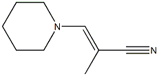 2-Propenenitrile,2-methyl-3-(1-piperidinyl)-(9CI) Structure