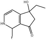 7H-Cyclopenta[c]pyridin-7-one,5-ethyl-1-fluoro-1,2,5,6-tetrahydro-5-hydroxy-(9CI) Structure