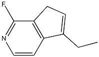 7H-시클로펜타[c]피리딘,5-에틸-1-플루오로-(9CI) 구조식 이미지
