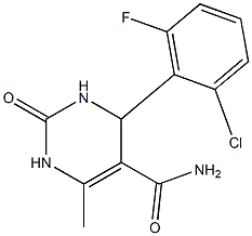 5-Pyrimidinecarboxamide,4-(2-chloro-6-fluorophenyl)-1,2,3,4-tetrahydro-6-methyl-2-oxo-(9CI) 구조식 이미지