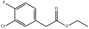 ethyl 2-(3-chloro-4-fluorophenyl)acetate 구조식 이미지