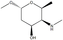 알파-L-릭소-헥소피라노사이드,메틸2,4,6-트라이데옥시-4-(메틸아미노)-(9CI) 구조식 이미지