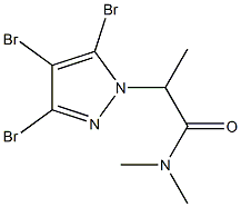 3,4,5-트리브로모-N,N,α-트리메틸-1H-피라졸-1-아세트아미드 구조식 이미지