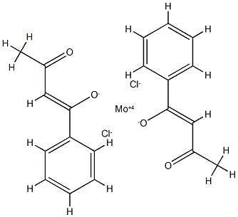 디클로로비스(1-페닐부탄-1,3-디오나토)몰리브덴(IV) 구조식 이미지