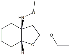 3a(4H)-Benzofuranamine,2-ethoxyhexahydro-N-methoxy-,(3aR,7aS)-rel-(9CI) Structure