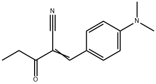 3-[4-(dimethylamino)phenyl]-2-propionylacrylonitrile 구조식 이미지