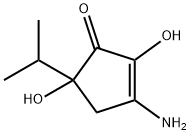 2-Cyclopenten-1-one,3-amino-2,5-dihydroxy-5-(1-methylethyl)-(9CI) 구조식 이미지