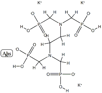 [ethylenebis[nitrilobis(methylene)]]tetrakisphosphonic acid, potassium salt Structure