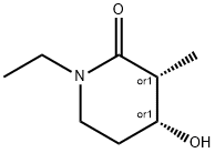 2-Piperidinone, 1-ethyl-4-hydroxy-3-methyl-, (3R,4R)-rel- (9CI) 구조식 이미지