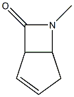 6-Azabicyclo[3.2.0]hept-2-en-7-one,6-methyl-(9CI) Structure