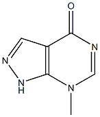 4H-Pyrazolo[3,4-d]pyrimidin-4-one,2,7-dihydro-7-methyl-(9CI) Structure