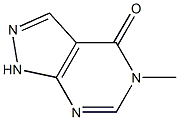 4H-Pyrazolo[3,4-d]pyrimidin-4-one,2,5-dihydro-5-methyl-(9CI) Structure