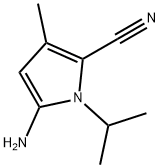 1H-Pyrrole-2-carbonitrile,5-amino-3-methyl-1-(1-methylethyl)-(9CI) Structure