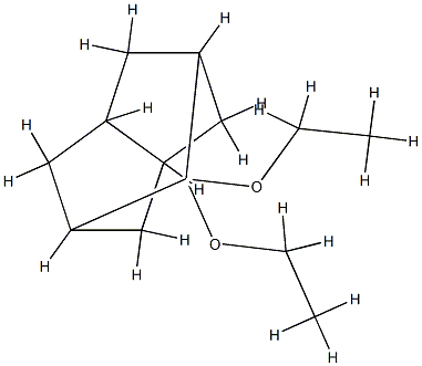 2,5-메탄펜탈렌,7,7-디에톡시옥타히드로-(9CI) 구조식 이미지