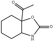 2(3H)-Benzoxazolone,7a-acetylhexahydro-(9CI) Structure