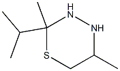 2H-1,3,4-Thiadiazine,tetrahydro-2,5-dimethyl-2-(1-methylethyl)-(9CI) Structure