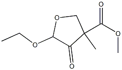 3-Furancarboxylicacid,5-ethoxytetrahydro-3-methyl-4-oxo-,methylester(9CI) 구조식 이미지