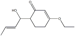 2-Cyclohexen-1-one,3-ethoxy-6-(1-hydroxy-2-butenyl)-(9CI) 구조식 이미지