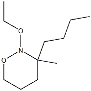 2H-1,2-Oxazine,3-butyl-2-ethoxytetrahydro-3-methyl-(9CI) 구조식 이미지