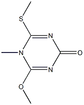 1,3,5-Triazin-2(5H)-one,4-methoxy-5-methyl-6-(methylthio)-(9CI) 구조식 이미지