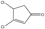 2-사이클로펜텐-1-온,3,4-디클로로-(9CI) 구조식 이미지