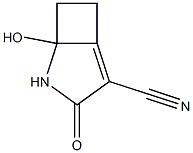 2-Azabicyclo[3.2.0]hept-4-ene-4-carbonitrile,1-hydroxy-3-oxo-(9CI) Structure