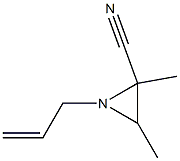 2-Aziridinecarbonitrile,2,3-dimethyl-1-(2-propenyl)-(9CI) Structure