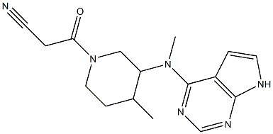 344418-92-4 1-Piperidinepropanenitrile, 4-Methyl-3-(Methyl-7H-pyrrolo[2,3-d]pyriMidin-4-ylaMino)-β-oxo-