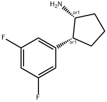 시클로펜타나민,2-(3,5-디플루오로페닐)-,(1R,2R)-rel-(9CI) 구조식 이미지