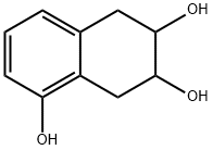 Cis-5,6,7,8-terahydrogen-6,7-dihydroxy-1-naphthol Structure