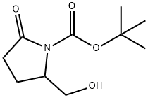 1-Boc-2-(hydroxymethyl)-5-oxopyrrolidine Structure