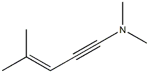 3-Penten-1-yn-1-amine,N,N,4-trimethyl-(9CI) 구조식 이미지