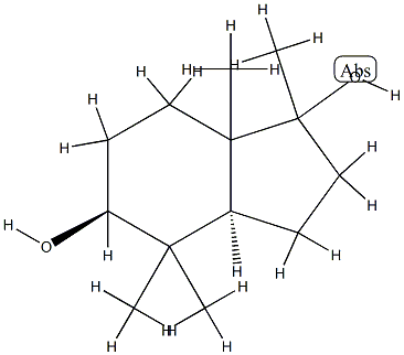 1H-Indene-1,5-diol, octahydro-1,4,4,7a-tetramethyl-, (3aR,5R)-rel- (9CI) Structure